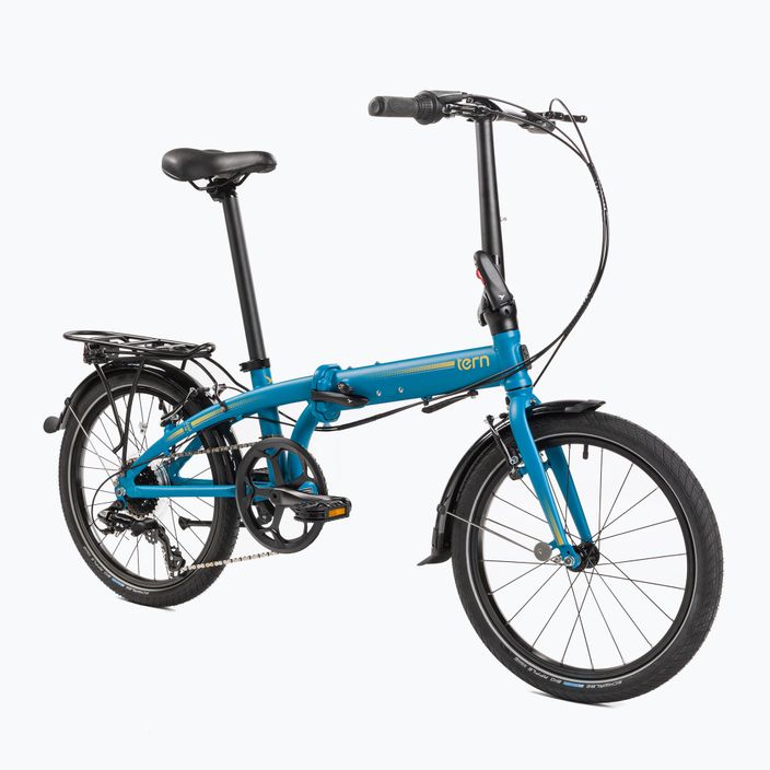 Bicicleta de oraș pliabilă Tern albastru LINK C8 2