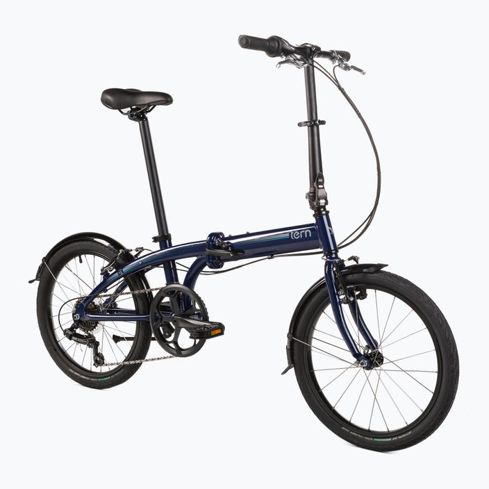 Bicicleta pliabilă de oraș Tern LINK B7 albastru marin 2
