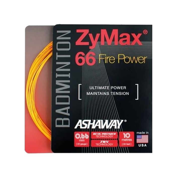 Cordon de badminton ASHAWAY ZyMax 66 Power - set orange 2