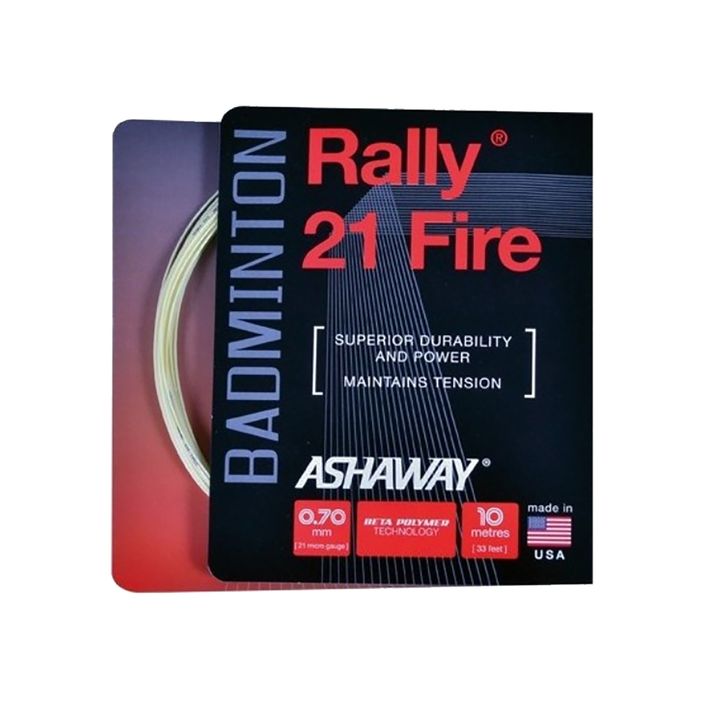 Cordon de badminton ASHAWAY Rally 21 - set beige 2