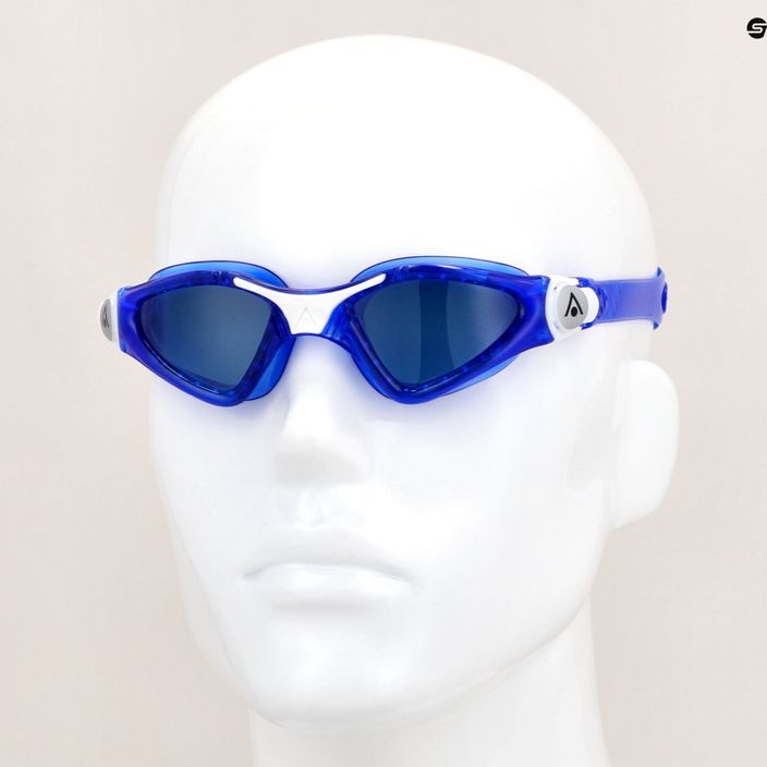 Ochelari de înot pentru copii Aquasphere Kayenne albastru / alb / lentile întunecate EP3194009LD 7