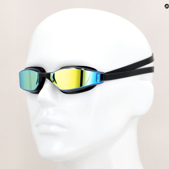 Ochelari de înot Aquasphere Xceed negru / negru / lentile oglindă galben EP320010101LMY 7