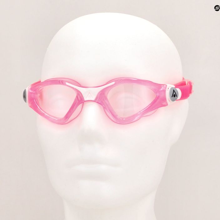 Ochelari de înot pentru copii Aquasphere Kayenne roz / alb / lentile transparente EP3190209LC 7