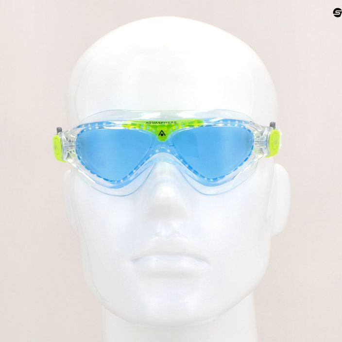 Mască de înot pentru copii Aquasphere Vista transparentă/verde deschis/albastru MS5630031LB 11
