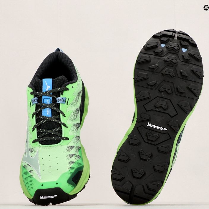 Pantofi de alergare pentru bărbați Mizuno Wave Daichi 7 verde J1GJJ227102 12