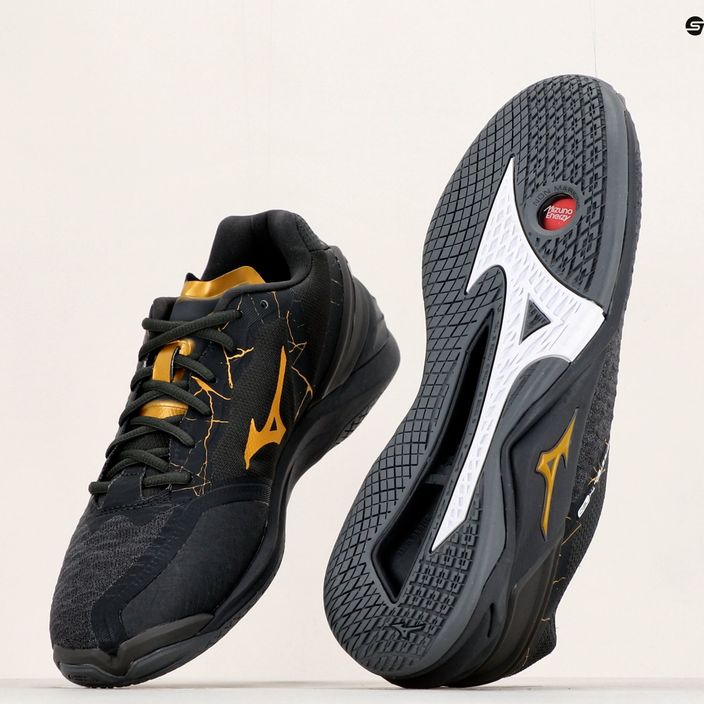 Pantofi de handbal pentru bărbați Mizuno Wave Stealth Neo negru X1GA200041 12