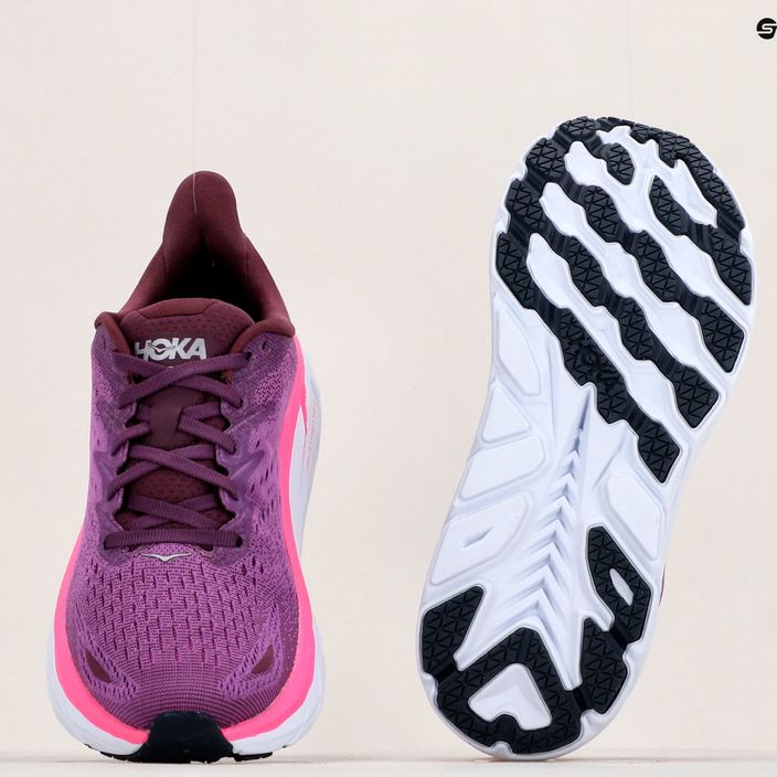 Pantofi de alergare pentru femei HOKA Clifton 8 violet 1119394-GWBY 16