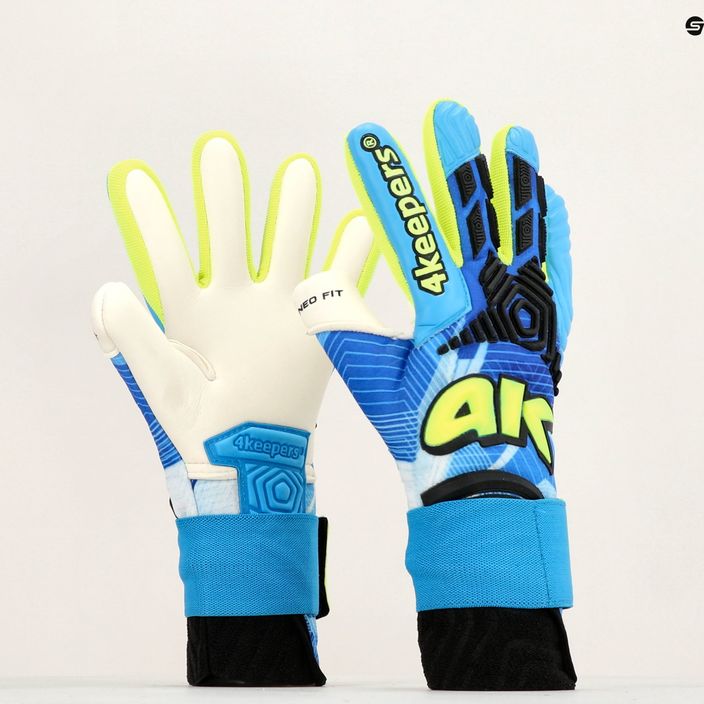 Mănuși de portar pentru copii 4Keepers Neo Liga Nc Jr albastru 9