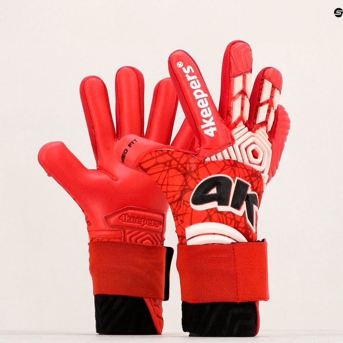 4Keepers Neo Rodeo Nc Jr mănuși de portar pentru copii roșu 10