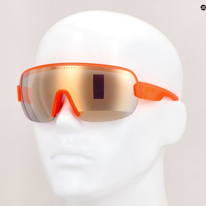Ochelari de protecție pentru bicicletă POC Aim fluorescent orange translucent/clarity road gold 6