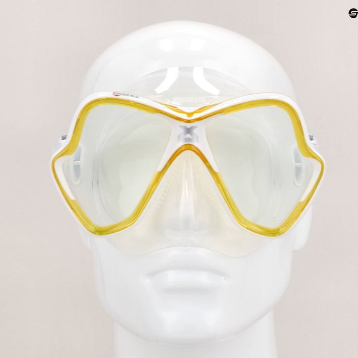 Mască de scufundări Mares X-Vision galben transparent 411053 8