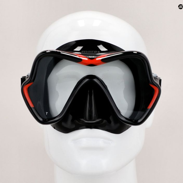 Mares One Vision mască de scufundări negru/roșu 411046 8