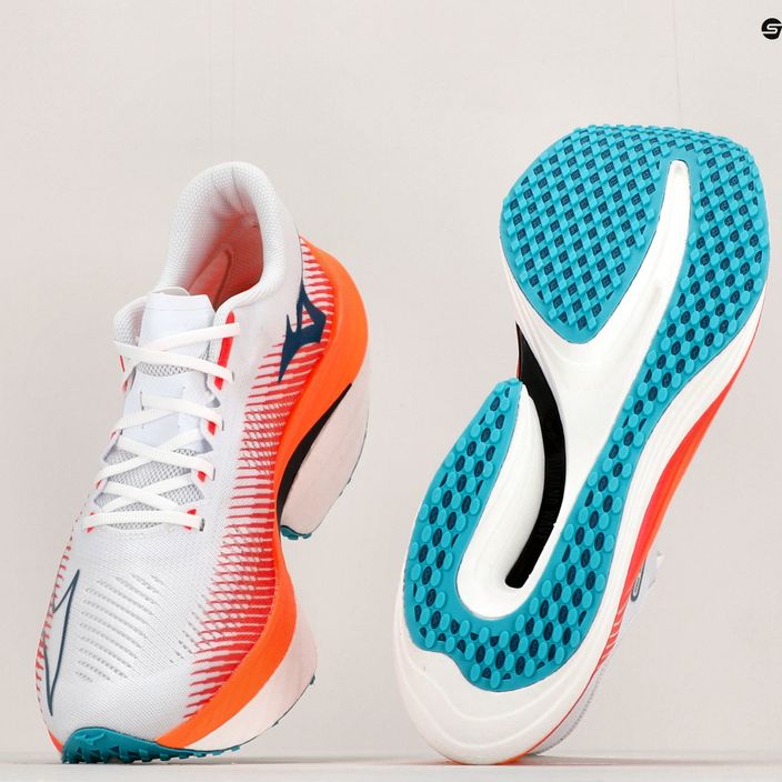 Mizuno Wave Rebellion Pro alb-portocaliu pantofi de alergare J1GC231701 12