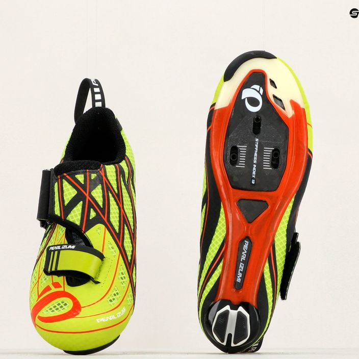 Pantofi de triatlon pentru bărbați PEARL iZUMi Tri Fly PRO V3 galben 153170014XH41.0 12