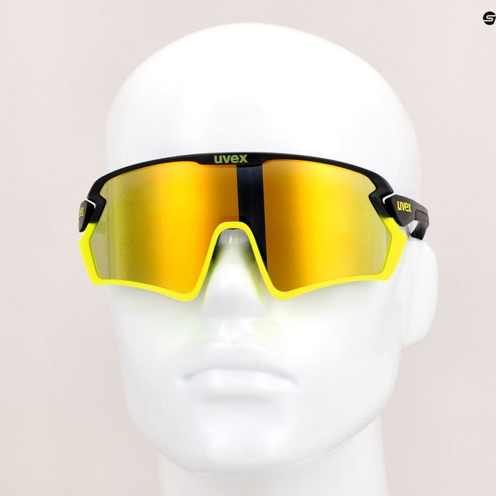 UVEX Sportstyle 231 2.0 ochelari de ciclism negru galben mat/galben oglindă galben 53/3/026/2616 11