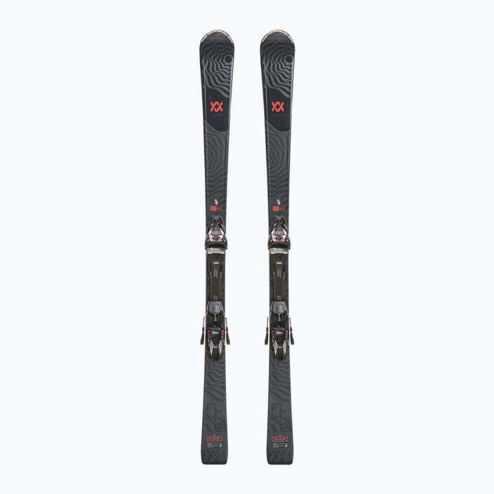 Schi alpin pentru femei Völkl Flair 75 + vMotion 11 ALU GW negru/coral