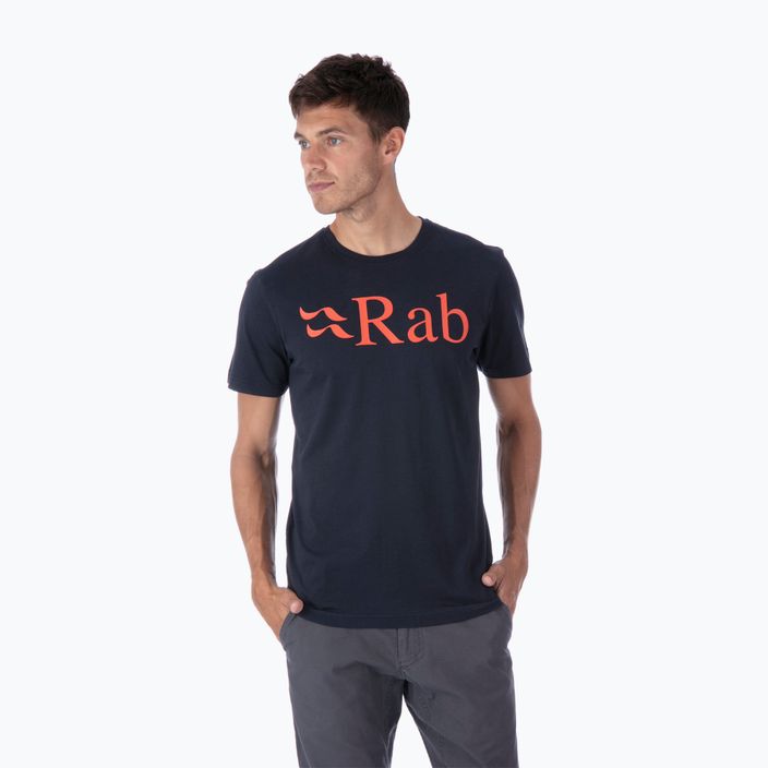 Tricou pentru bărbați Rab Stance Logo beluga 2