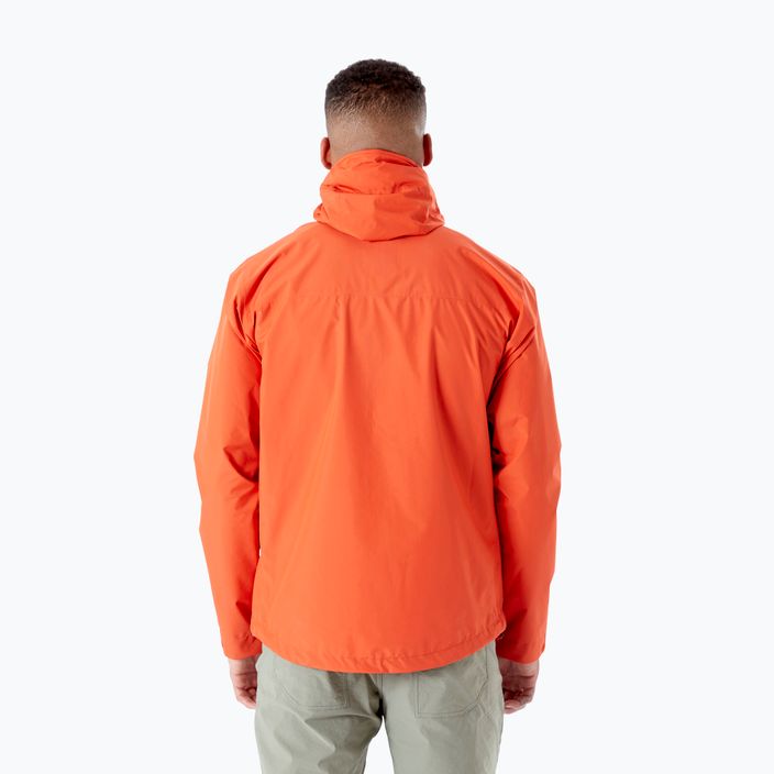 Rab Downpour Eco jachetă de ploaie portocalie pentru bărbați QWG-82 2