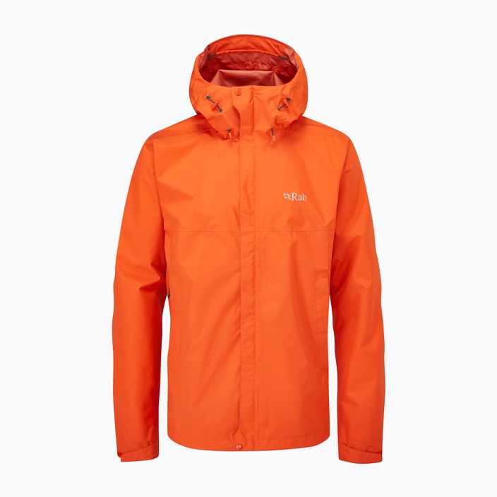 Rab Downpour Eco jachetă de ploaie portocalie pentru bărbați QWG-82 5