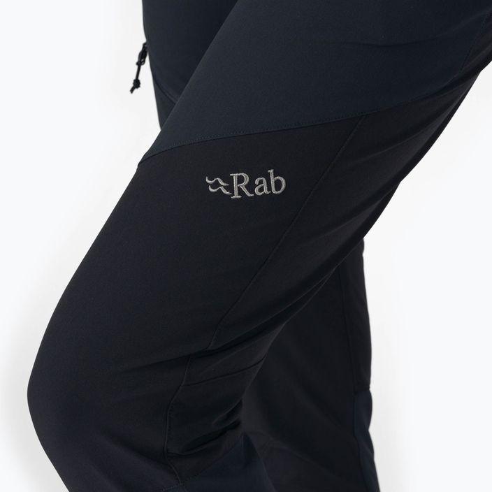 Pantaloni de drumeție pentru femei Rab Torque Mountain negru-cenușiu QFU-41-BE-08 4
