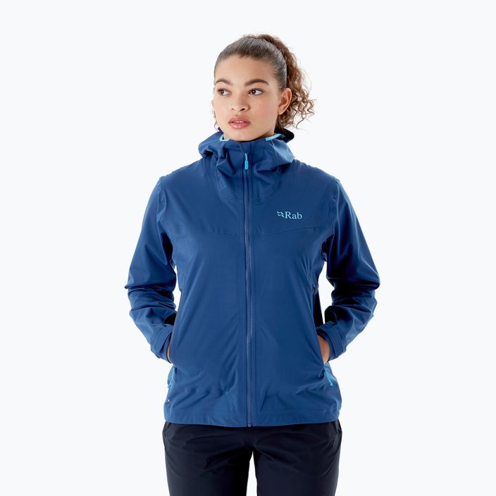 Rab Kinetic 2.0 jachetă de ploaie pentru femei albastru QWG-75