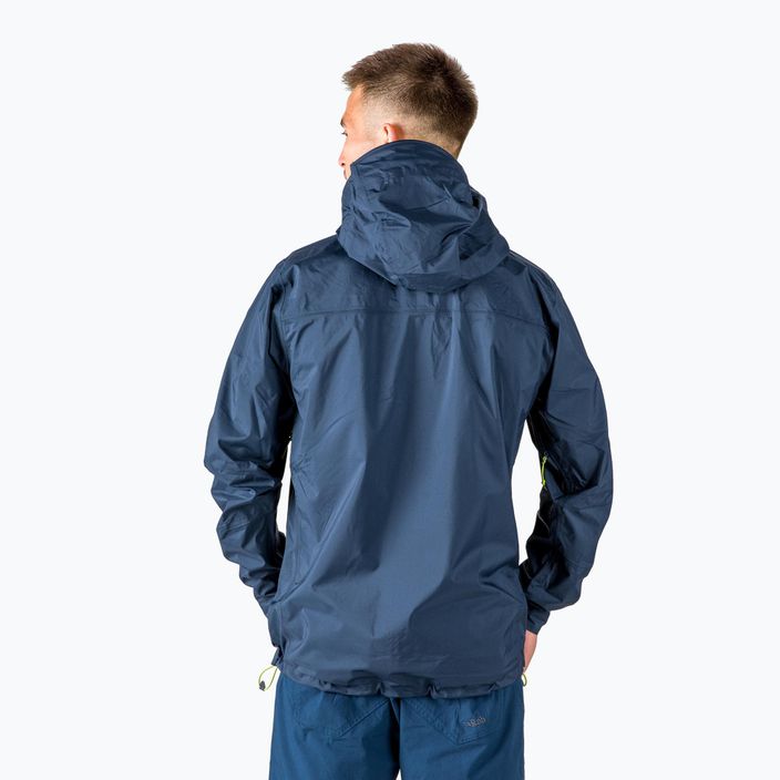 Jachetă cu membrană Rab Downpour Plus 2.0 pentru bărbați, albastru marin QWG-78-DI-S 3