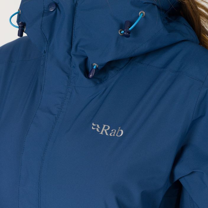 Jachetă de ploaie pentru femei Rab Downpour Eco albastru QWG-83-NB-08 4