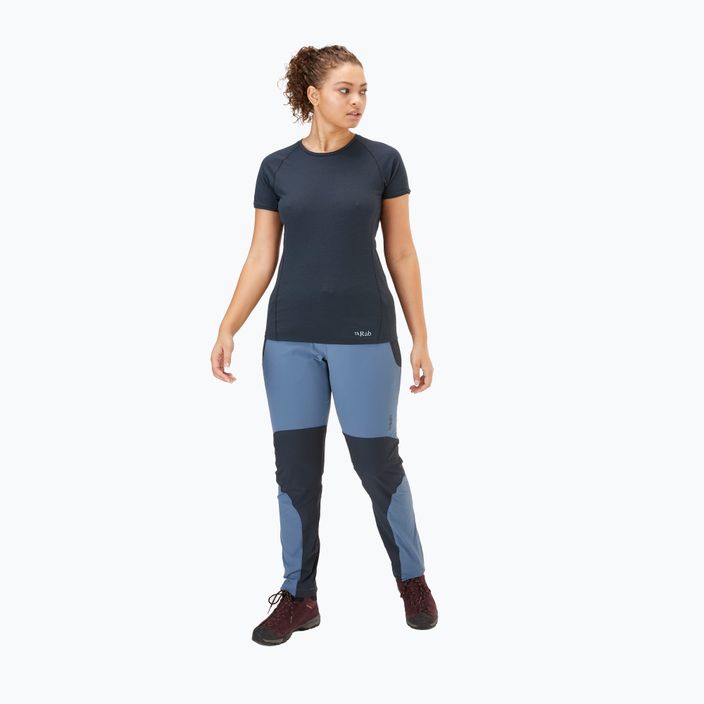 Pantaloni de trekking pentru femei Rab Torque albastru/negru QFU-70 3