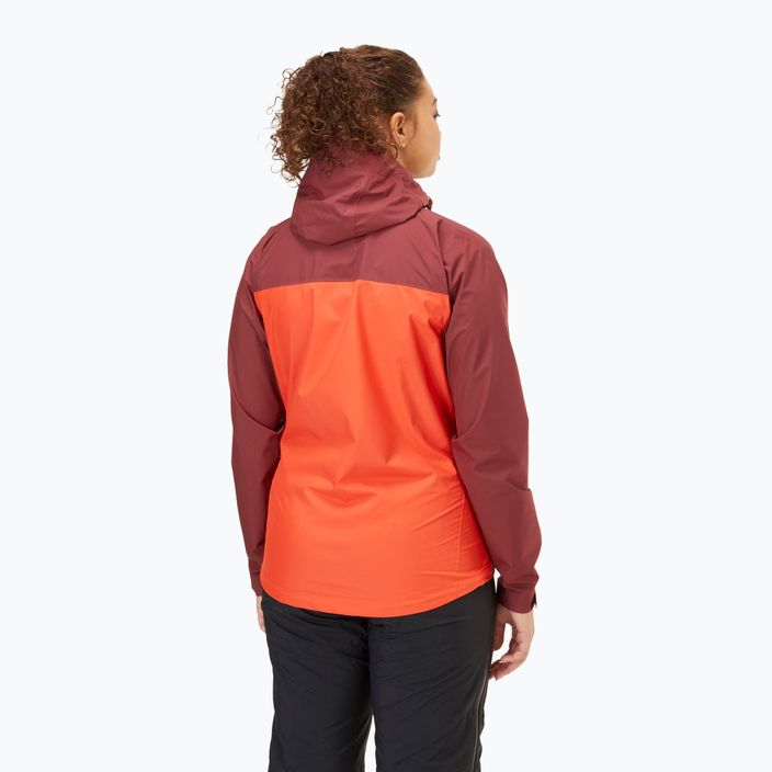 Rab Downpour Eco jachetă de ploaie pentru femei de culoare portocalie și maro QWG-83 3