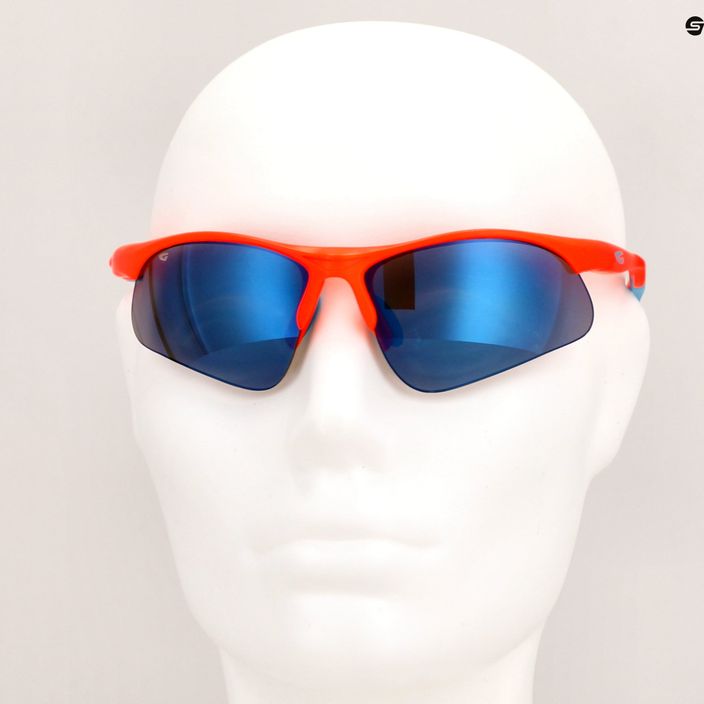 Ochelari de ciclism pentru copii GOG Balami mat neon portocaliu / albastru / albastru oglindă E993-3 9