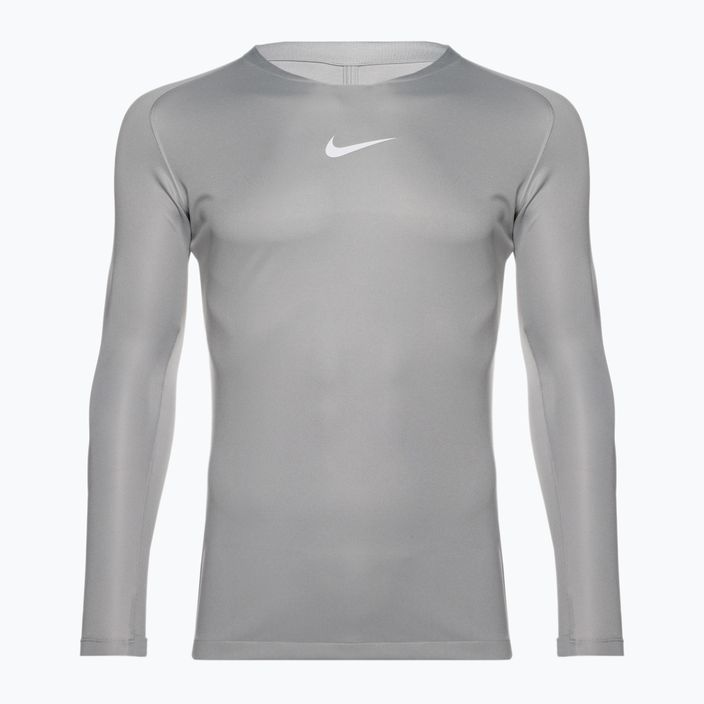 Longsleeve termoactiv pentru bărbați Nike Dri-FIT Park First Layer LS pewter grey/white