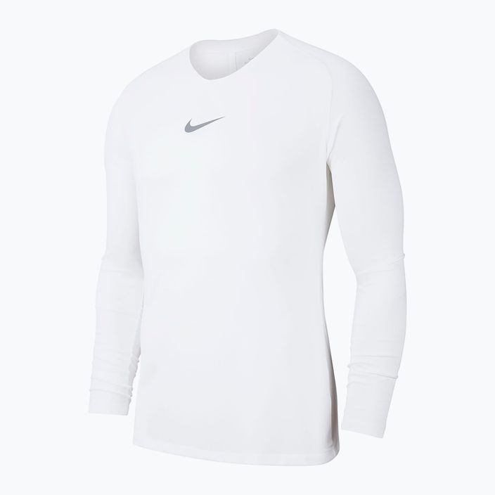 Tricou termic cu mânecă lungă pentru bărbați Nike Dri-Fit Park First Layer alb AV2609-100