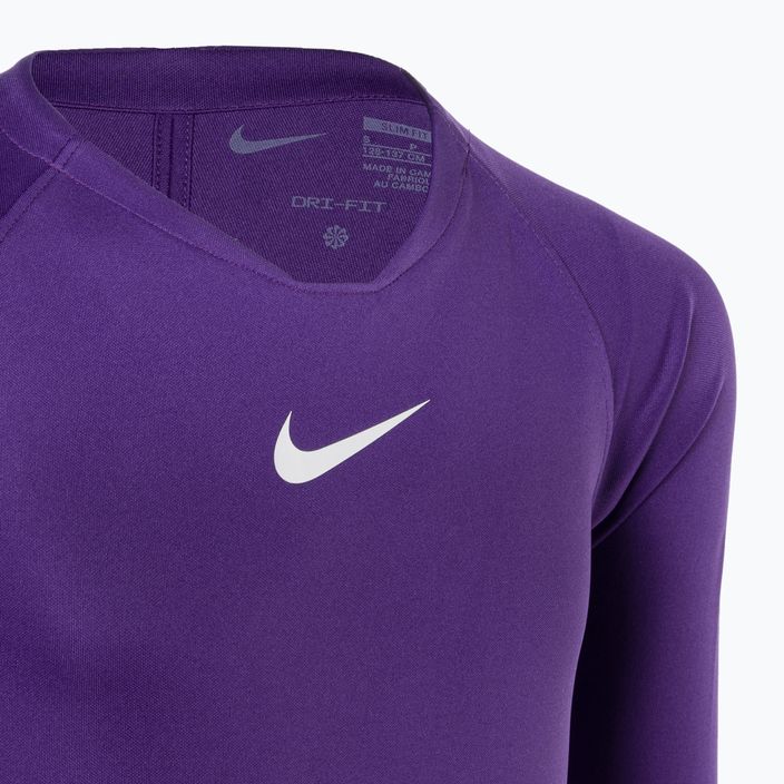 Longsleeve termoactiv pentru copii Nike Dri-FIT Park First Layer court purple/white 3