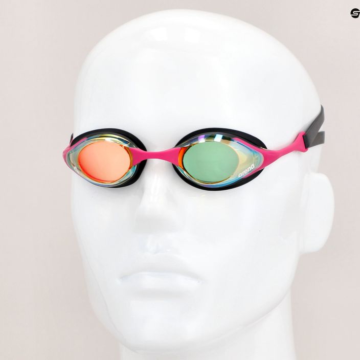 Ochelari de înot Arena Cobra Swipe Mirror galben cupru/roz 004196/390 15