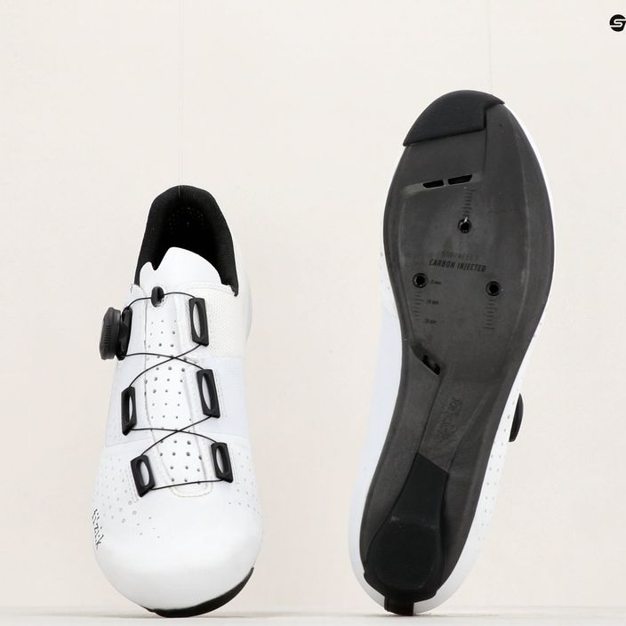 Pantofi de șosea pentru bărbați Fizik Tempo Overcurve R4 alb și negru TPR4OXR1K2010 16