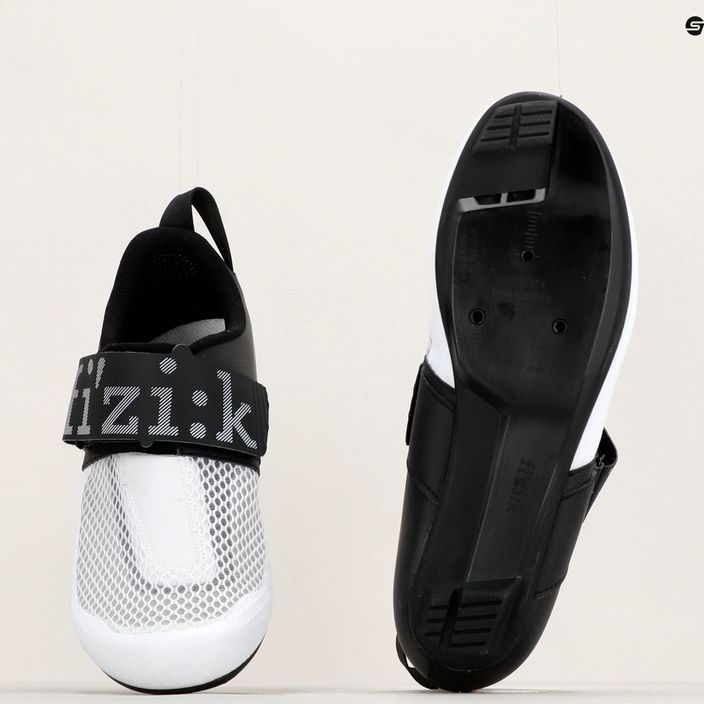 Pantofi de triatlon pentru bărbați Fizik Transiro Hydra alb și negru TRR5PMR1K2010 18