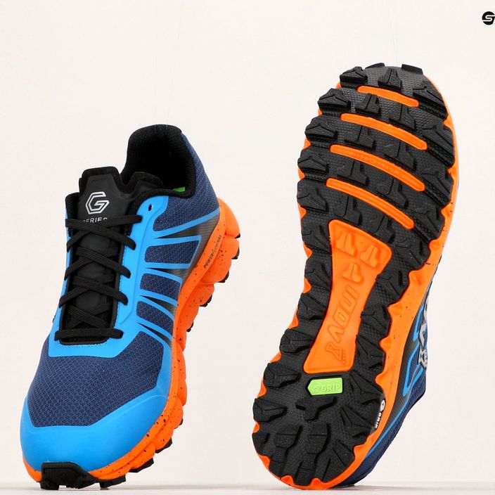 Pantofi de alergare pentru bărbați Inov-8 Trailfly G 270 V2 albastru-verde 001065-BLNE-S-01 18