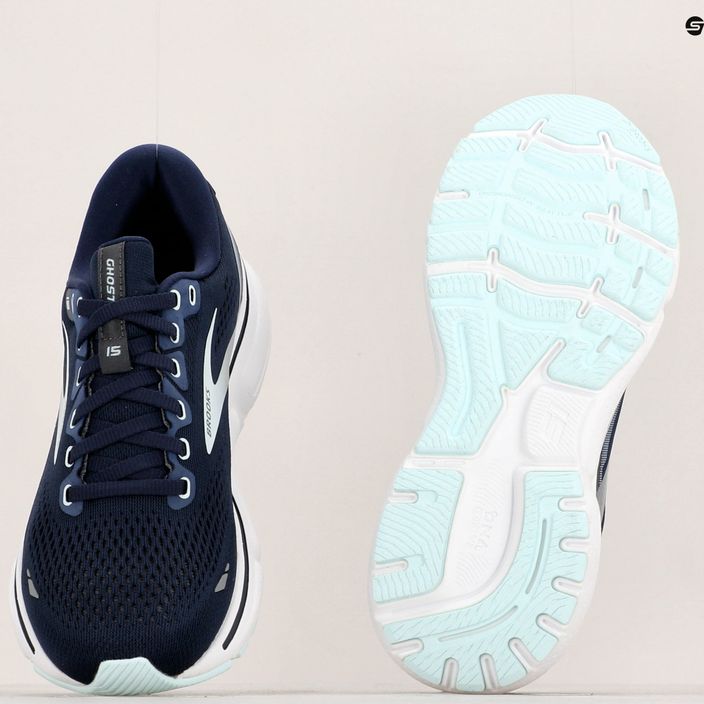 Brooks Ghost 15 pantofi de alergare pentru femei albastru marin 1203801B450 11