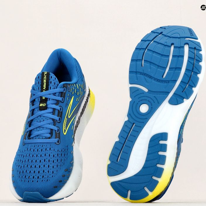 Pantofi de alergare pentru bărbați Brooks Glycerin GTS 20 albastru 1103831D482 17