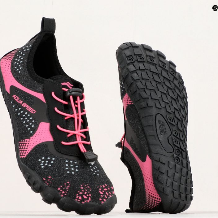 Pantofi de apă pentru femei AQUA-SPEED Nautilus negru-roz 637 17
