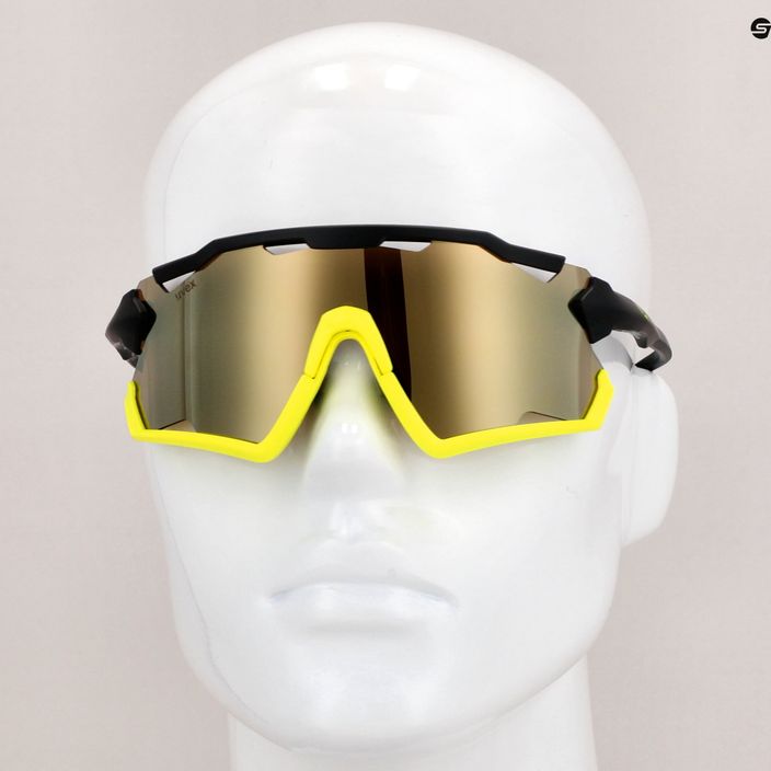 UVEX Sportstyle 228 ochelari de protecție pentru ciclism negru galben mat/maroniu oglindă galben 53/2/067/2616 11