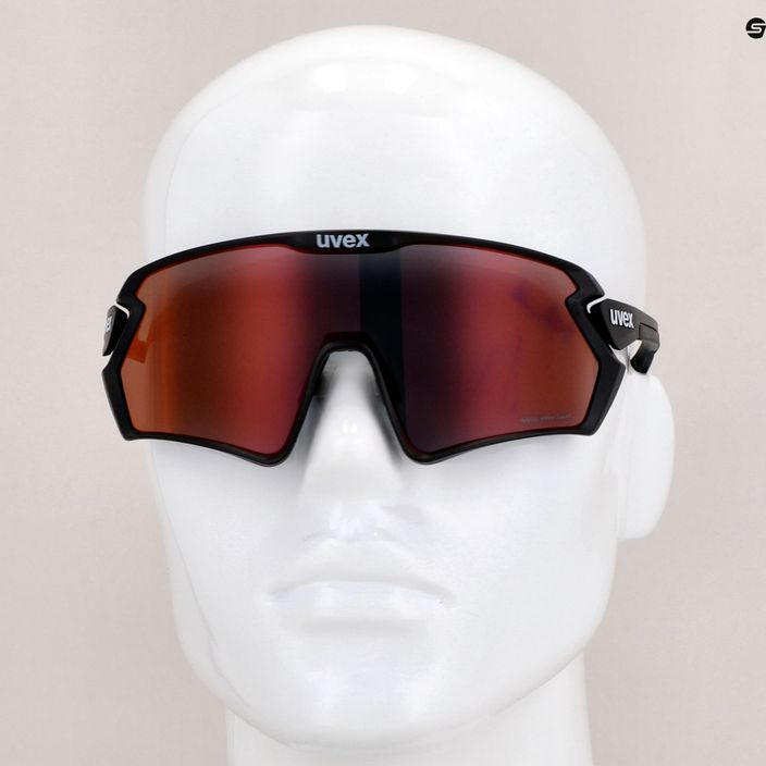 UVEX Sportstyle 231 2.0 P negru mat/roșu oglindă ochelari de ciclism 53/3/029/2230 11