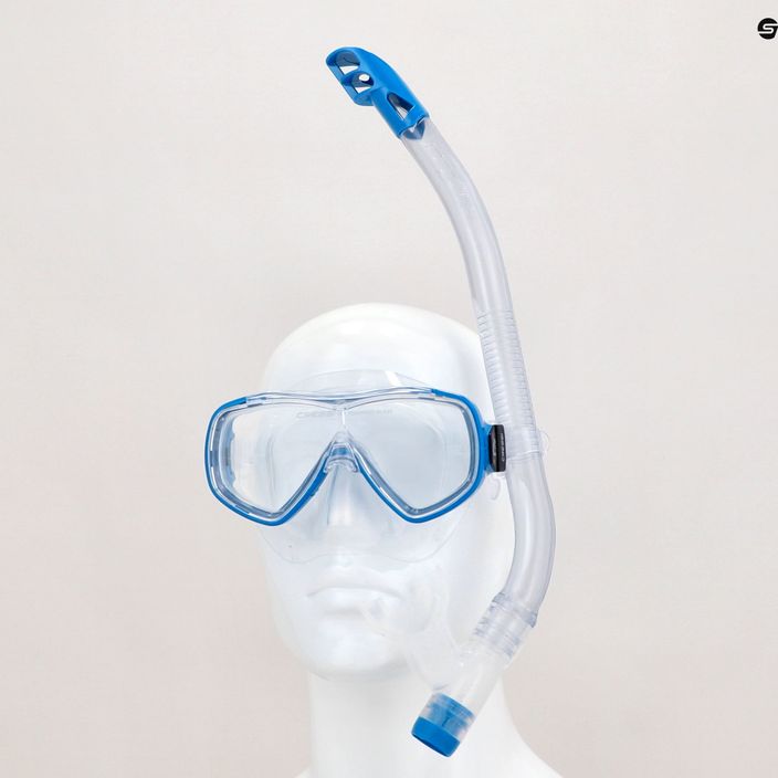 Cressi Ondina kit de snorkel pentru copii + mască Top + snorkel albastru transparent DM1010132 13