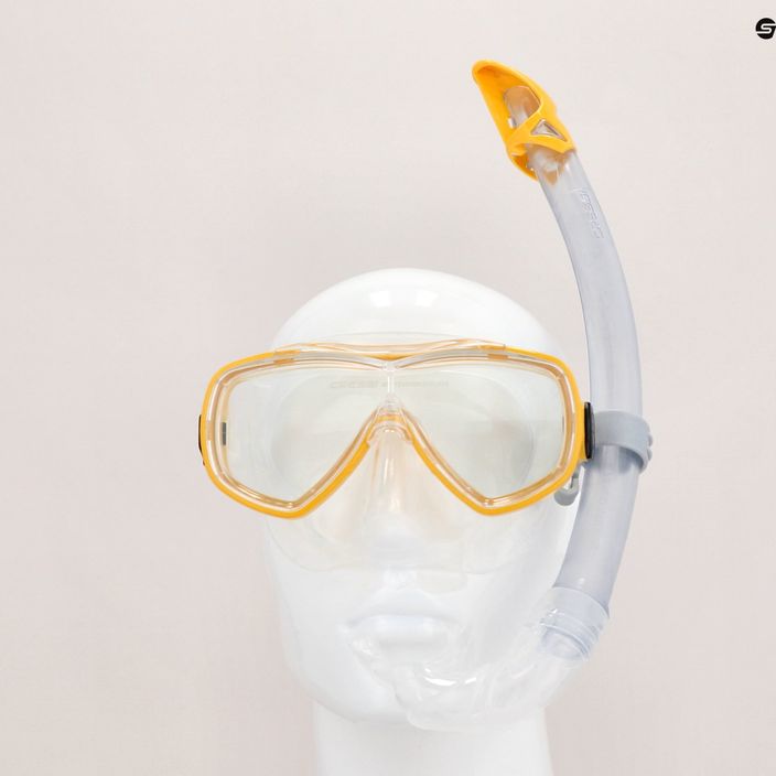 Set de scufundări Cressi Onda + Mexico mască + tub incolor-galben DM1010151 13