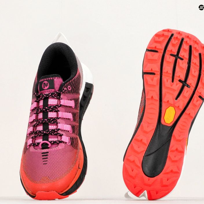 Pantofi de alergare pentru femei Merrell Agility Peak 4 pink-orange J067524 13