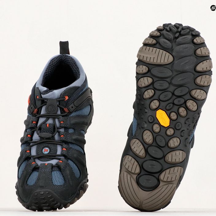 Pantofi de trekking pentru bărbați Merrell Chameleon II Stretch albastru marin și negru J516375 13