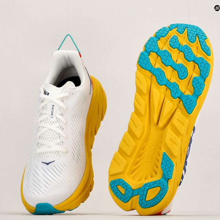 Pantofi de alergare pentru bărbați HOKA Rincon 3 alb 1119395-WEGG 11