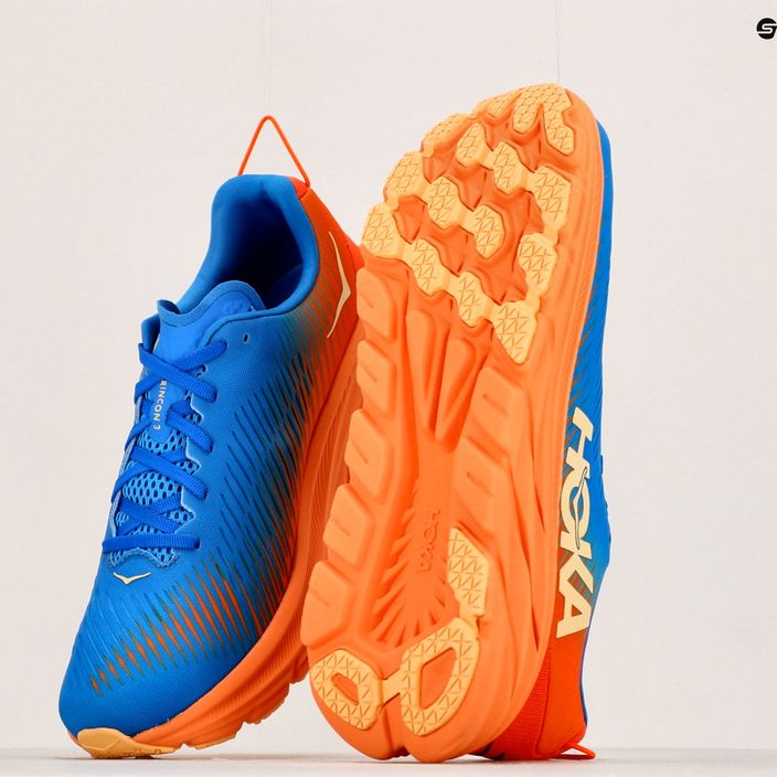 Pantofi de alergare pentru bărbați HOKA Rincon 3 albastru-portocaliu 1119395-CSVO 11