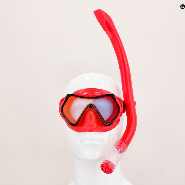 Set Aqualung Hero Set de snorkel pentru copii roșu SV1160675SM 15