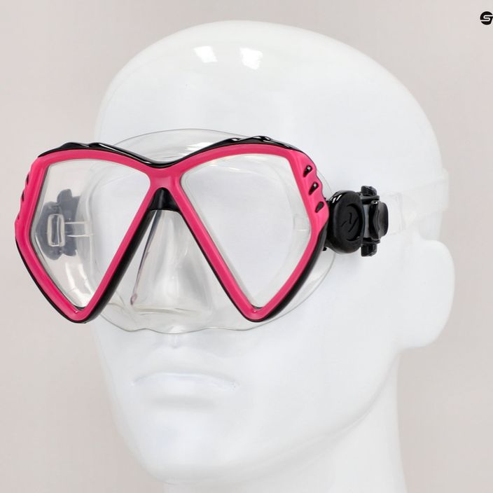 Mască de scufundări pentru copii Aqualung Cub transparent/roz MS5530002 8